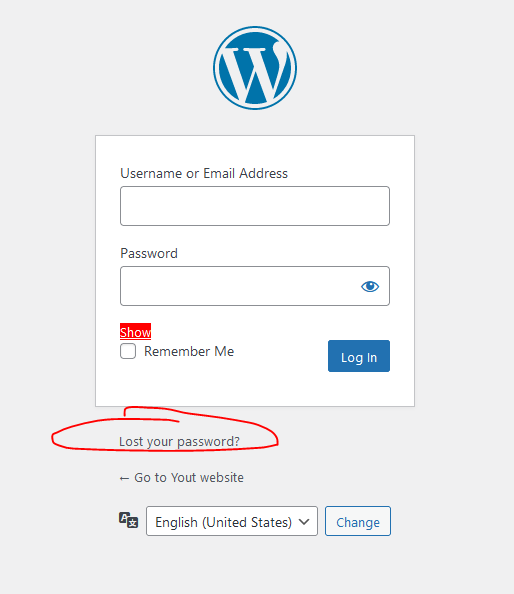 Come resettare la password persa/dimenticata di WordPress