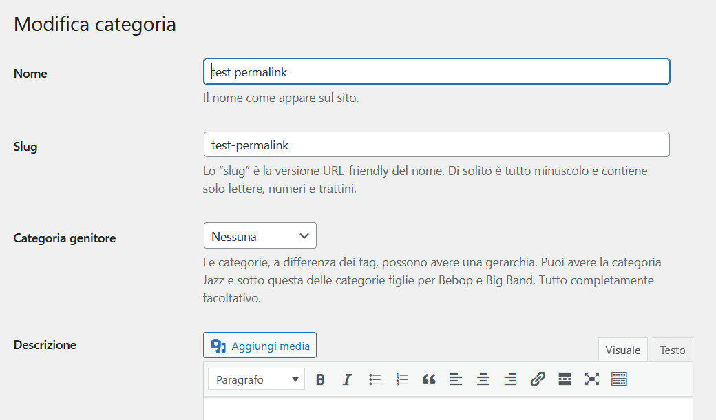 Cosa sono e come si modificano i permalink di WordPress