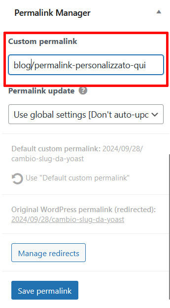 Cosa sono e come si modificano i permalink di WordPress